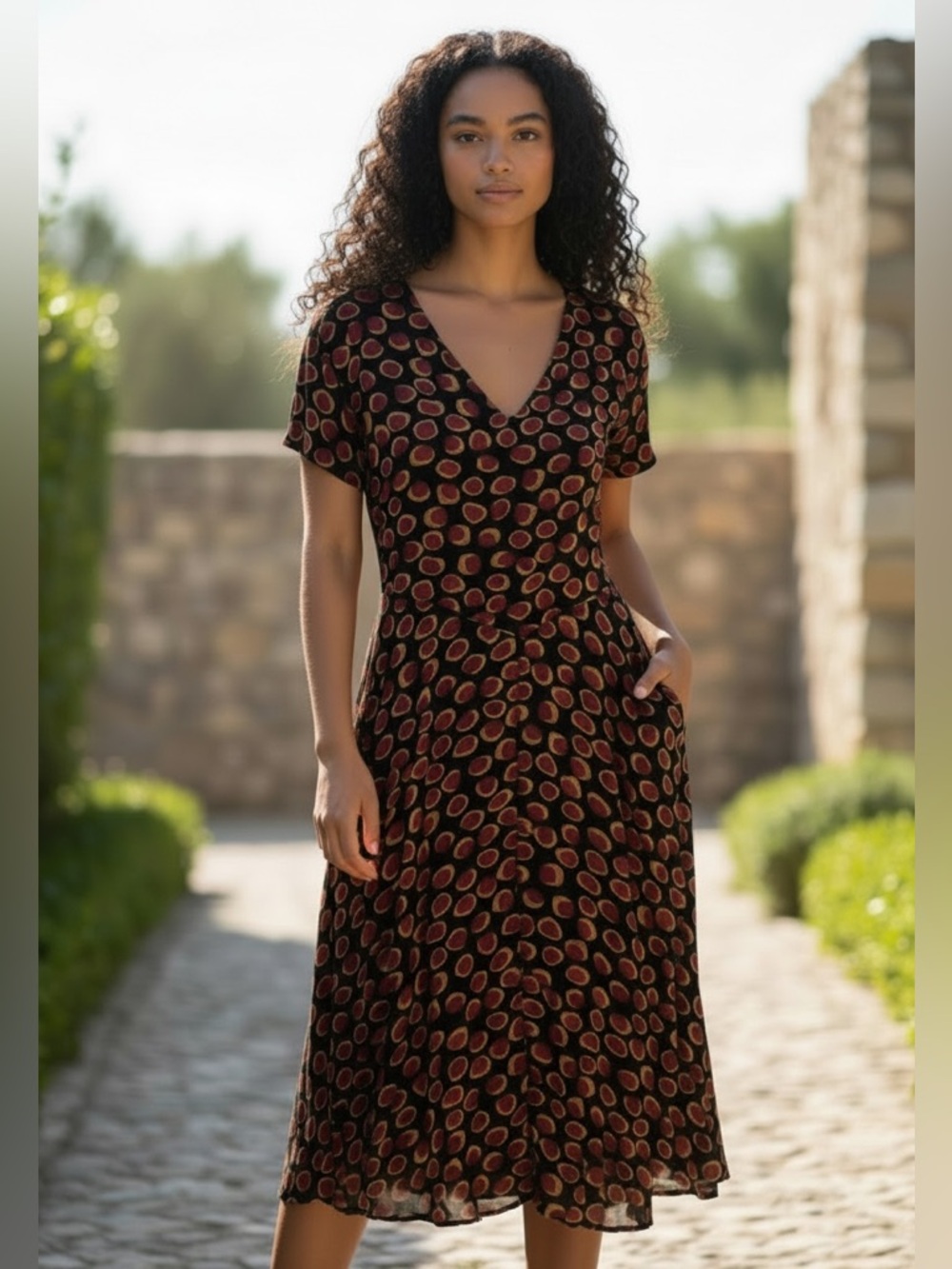 Sunday dress v neck Sz L